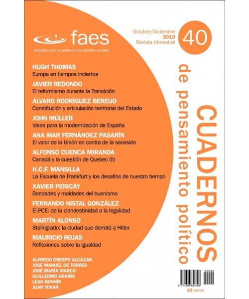 Cuadernos de Pensamiento Político Nº 40